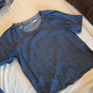 Caslon denim top